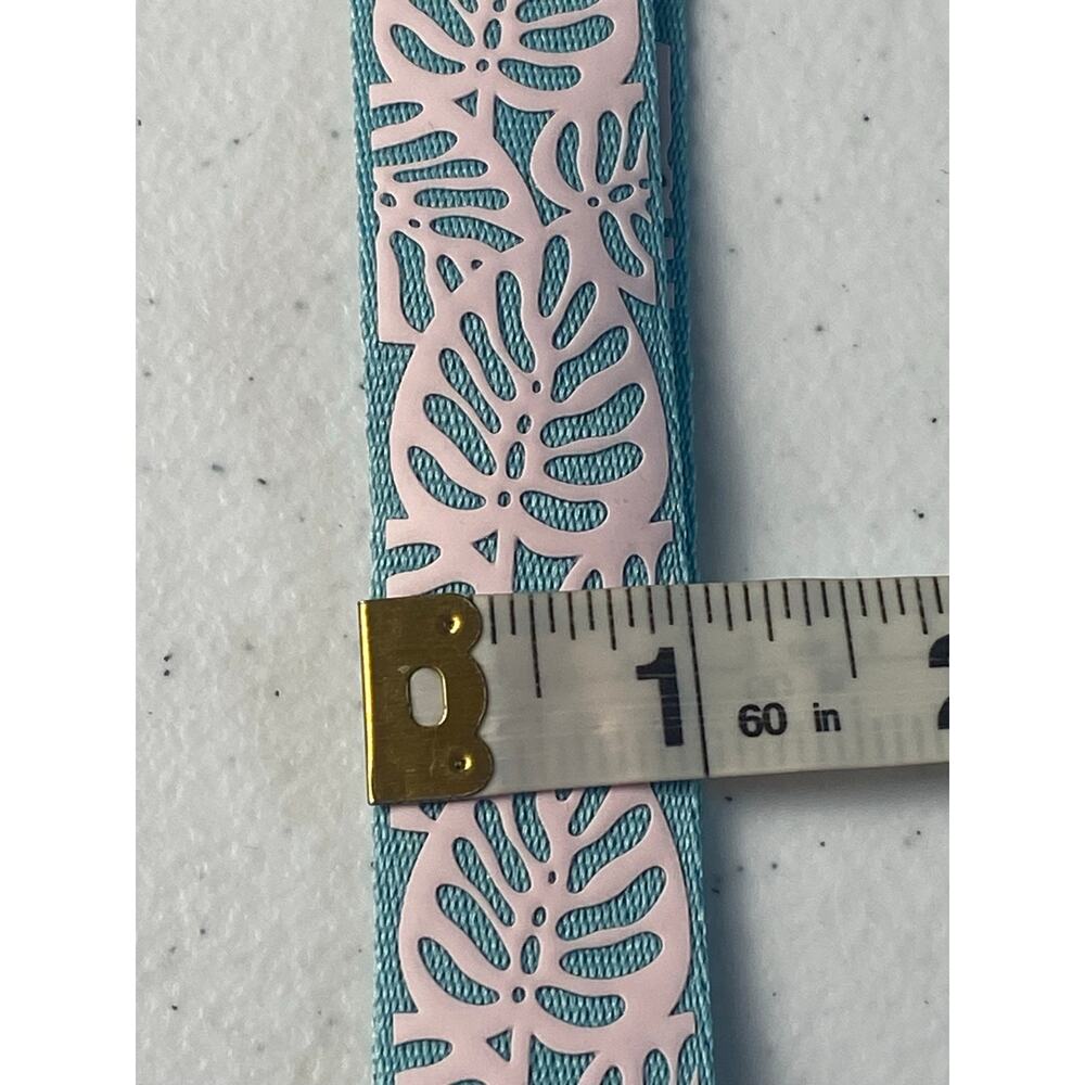 Vera Bradley Rainforest Canopy Light Teal Pink Wide Lanyard NWT - Picture 9 of 9